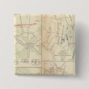 Stone's River before Murfreesborough 2 Inch Square Button