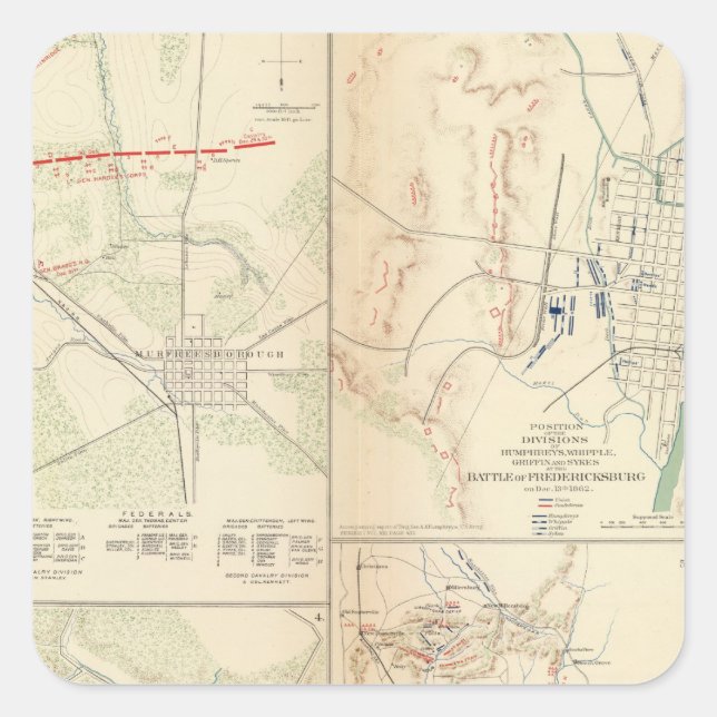 Stone's River before Murfreesborough Square Sticker (Front)