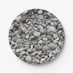 Stones, Rocks Texture Paper Plate