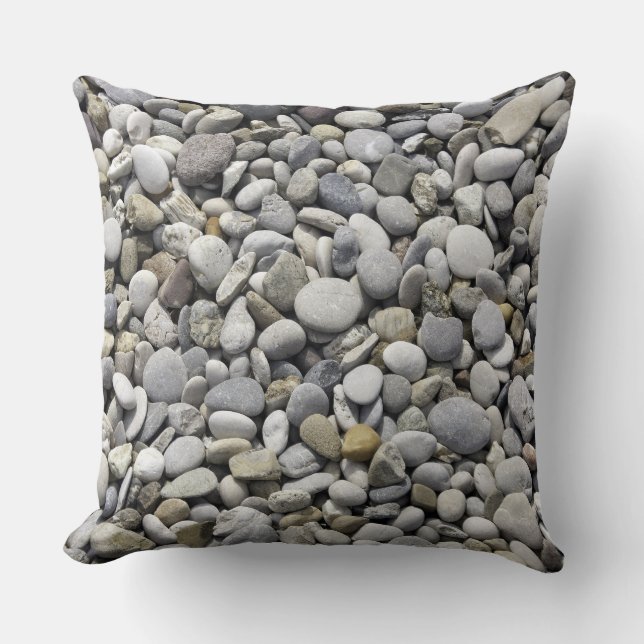 Stones, Rocks Texture Throw Pillow (Front)