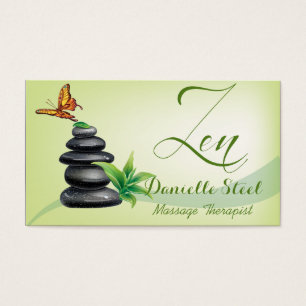 Stones Zen Therapist Gift Business Card