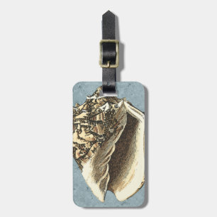 Stonewashed Conch Shell Luggage Tag