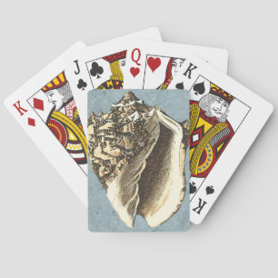 Stonewashed Conch Shell Playing Cards