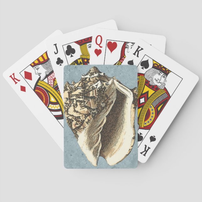 Stonewashed Conch Shell Playing Cards (Back)
