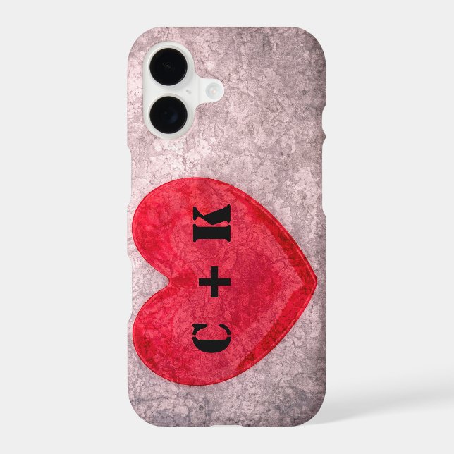 Stonewashed Heart Monogram Personalize (Back)