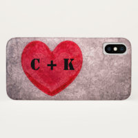 Stonewashed Heart Monogram Personalize