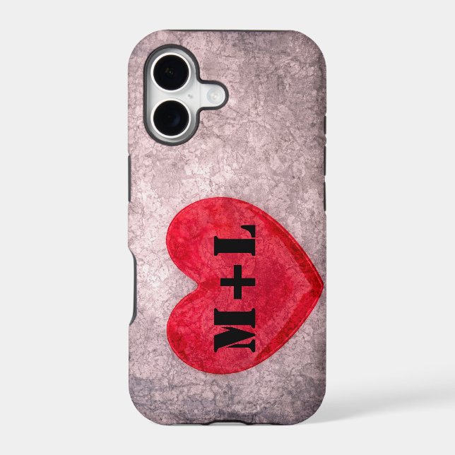 Stonewashed Heart - Personalize Monogram (Back)