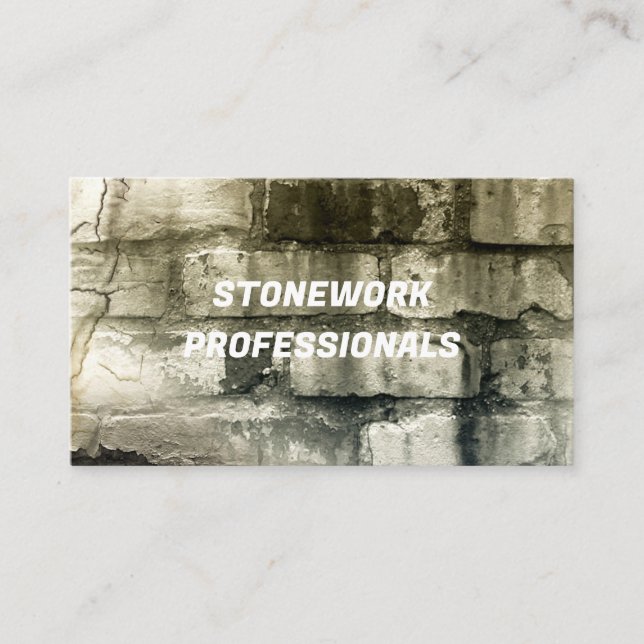 STONEWORK PROFESSIONALS BUSINESS CARD (Front)
