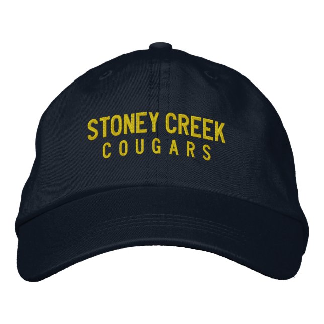 Stoney Creek High School Embroidered Baseball Hat (Front)