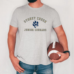 Stoney Creek Junior Cougars Paw Grey Dad Tri-Blend Shirt