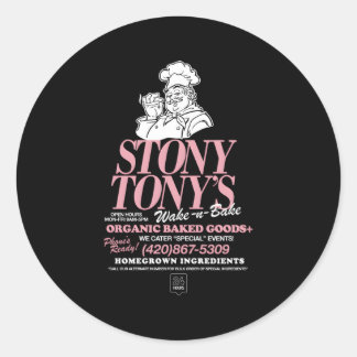 Stoney Tony Classic Round Sticker