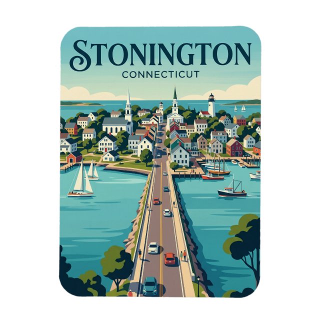 Stonington Borough Connecticut Magnet (Vertical)