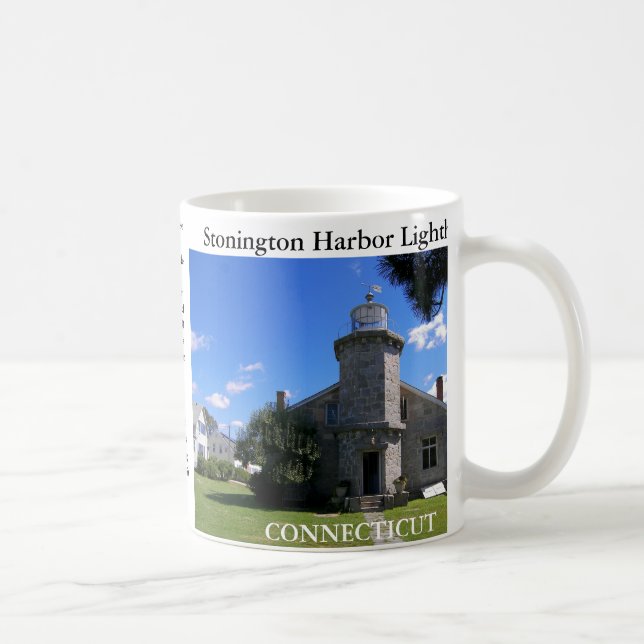 Stonington Harbour Lighthouse, Connecticut Mug (Right)