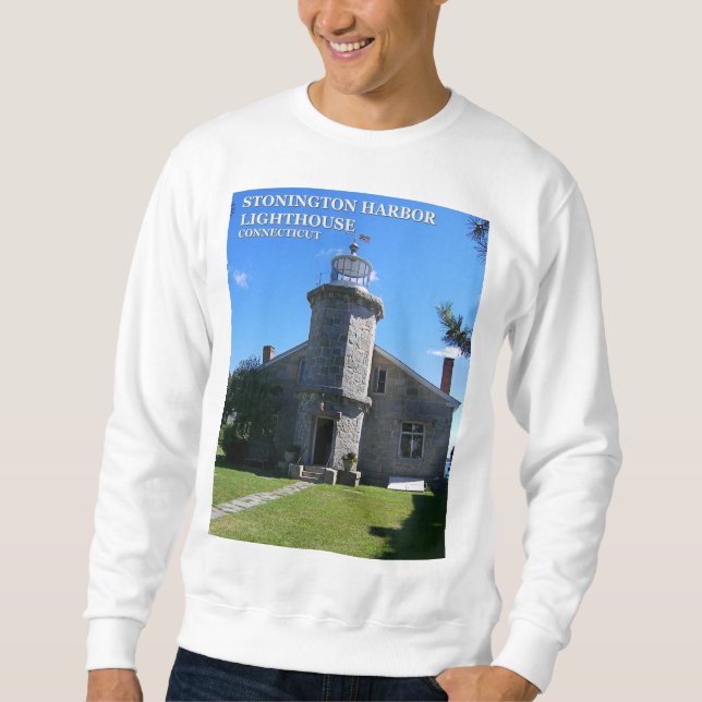 Stonington Harbour Lighthouse, CT Sweatshirt (Front)