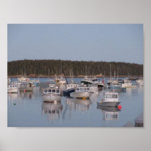 Stonington Harbour, Stonington Maine Poster