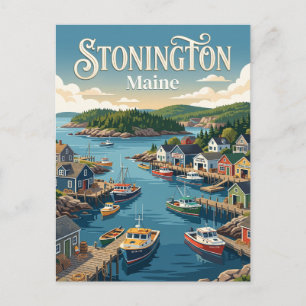 Stonington, Maine Postcard