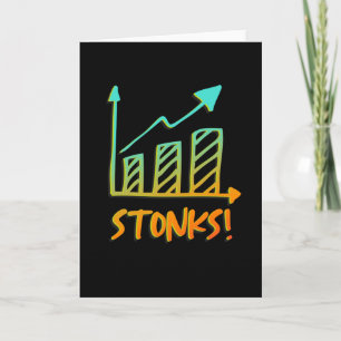 Stonks- Funny Stocks Stock Market Finance Trader Card