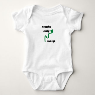 Stonks Only Go Up Baby Bodysuit