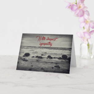 Stony beach   -  With deepest sympathy Card