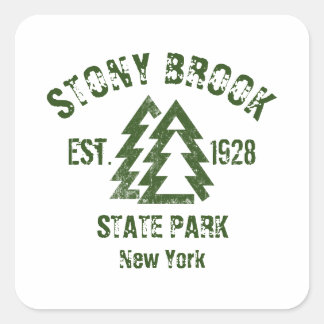 Stony Brook State Park New York Square Sticker
