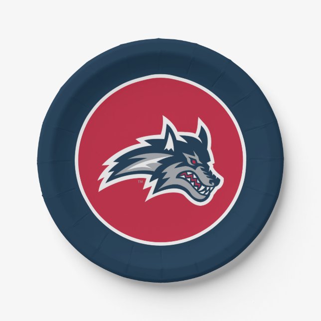 Stony Brook University | Seawolves Paper Plate (Front)