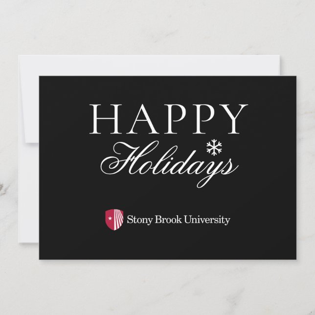 Stony Brook University | Wordmark Holiday Card (Front)