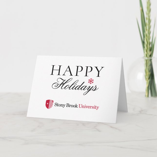 Stony Brook University | Wordmark Holiday Card (Front)