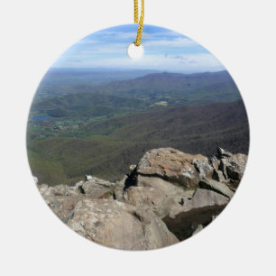 Stony Man Cliffs at Shenandoah National Park Ceramic Ornament