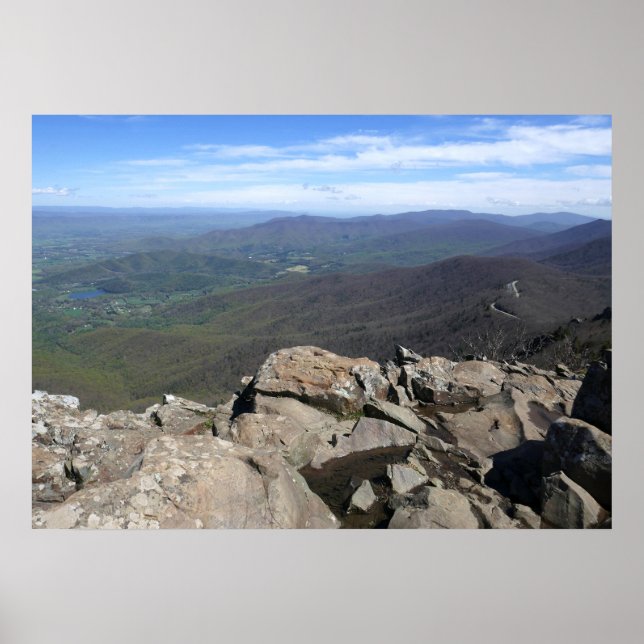 Stony Man Cliffs at Shenandoah National Park Poster (Front)