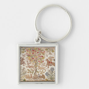 Stool cover, damask, late 16th century keychain