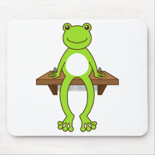 [Stool Frog] Sitting frog Mouse Pad