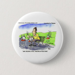 Stool Pigeons Funny Gifts Tees & Collectibles 2 Inch Round Button