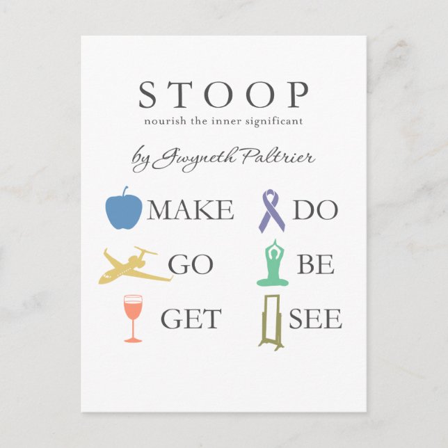 STOOP - Nourish The Inner Significant Postcard (Front)