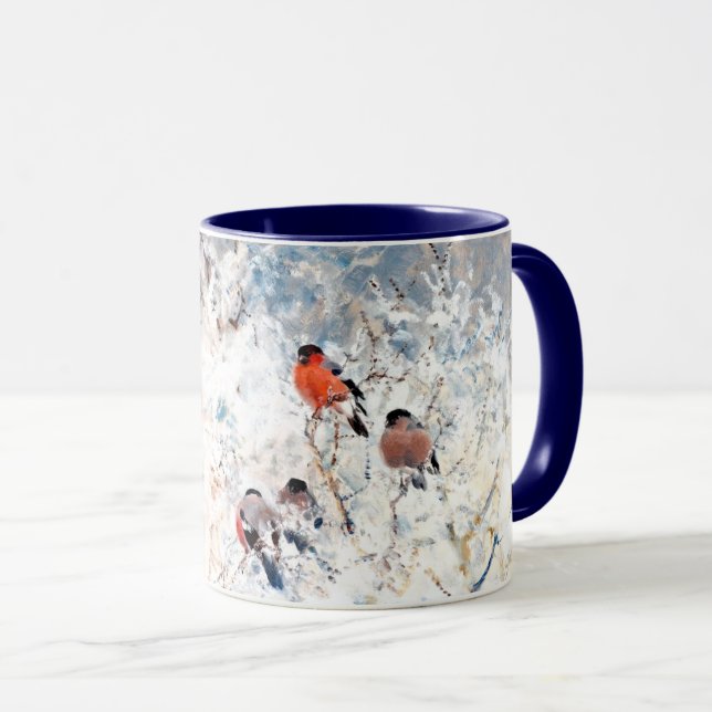 Stoopendaal - Bullfinches, fine art painting Mug (Front Right)