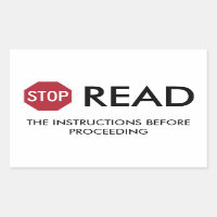 STOP AND READ