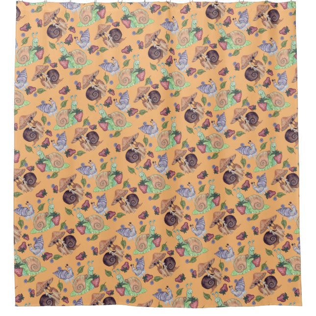 Stop and Smell the Strawberries Snail  Pattern (Front)