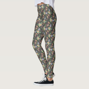 Stop and Smell the Strawberries Snail Pattern Leggings