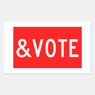 STOP AND VOTE STICKER