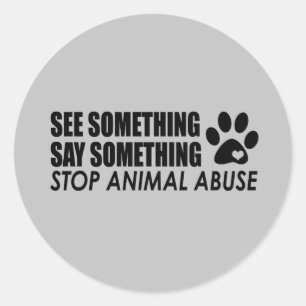 Stop Animal Abuse Stickers