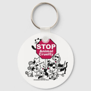 Stop Animal Cruelty Keychain
