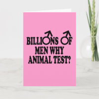 Stop animal testing feminist humour birthday