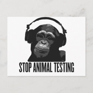 stop animal testing postcard