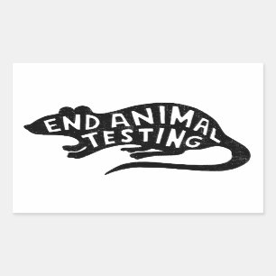 Stop animal testing sticker