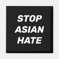 Stop Asian Hate, black white