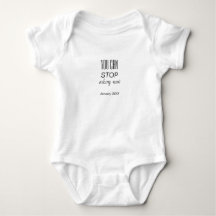STOP ASKINGPERSONALIZED BABY ANNOUNCEMENT Bodysuit