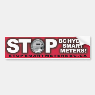 Stop BC Hydro Smart Metres Bumper Sticker