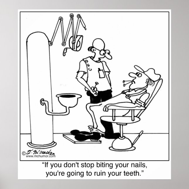 Stop Biting Your Nails Poster (Front)