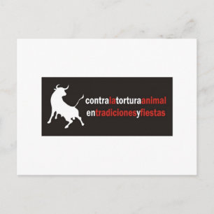 Stop Bull Fighting! Postcard