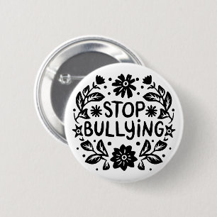 Stop bullying anti against bully 2 inch round button