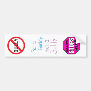 Stop Bullying Assortment Bumper Sticker
